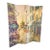 Vintage Double-Sided Parisian Street Scene Canvas 4-Panel Room Divider Screen For Sale