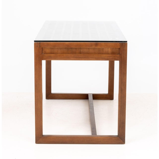 Maria Yee "Metro" Chestnut Writing Table For Sale - Image 11 of 13