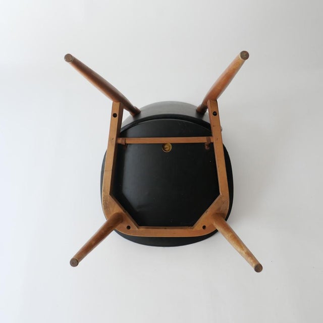 Black Vintage Chair by Pierre Guariche, 1960s For Sale - Image 8 of 9