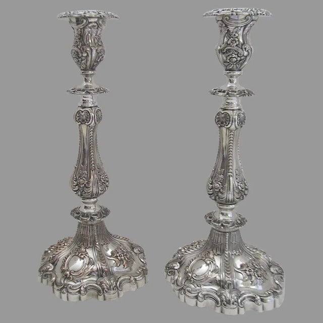 English Sheffield Candlesticks - A Pair For Sale - Image 10 of 10