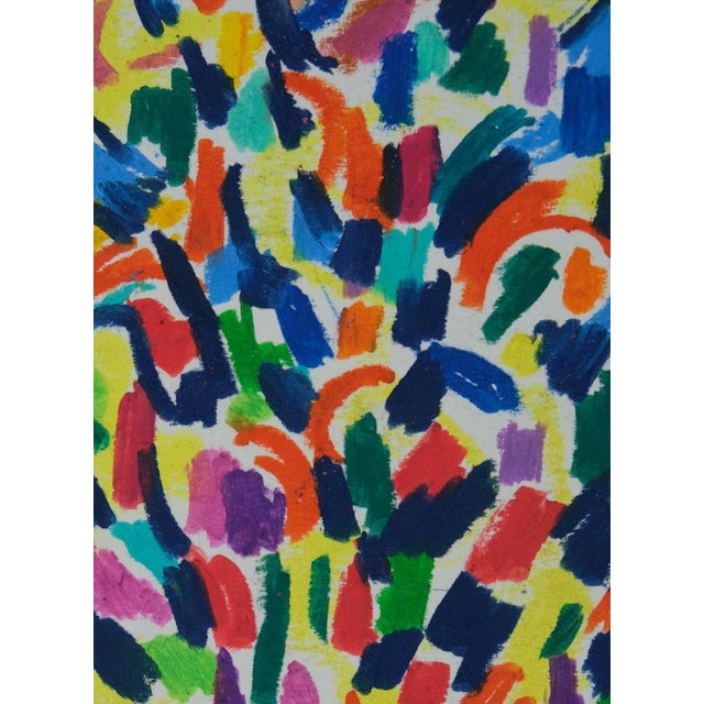 Françoise Galle, Blue Breath, Pastel For Sale - Image 5 of 7
