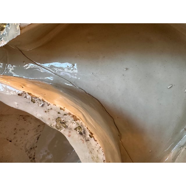Italian Art Nouveau Glazed Ceramic Centerpiece, 1900 For Sale - Image 11 of 18