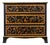 English Painted Pine Chest of Drawers with Moth Decoupage For Sale