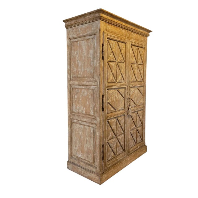 Rustic 7.5 Feet Tall Rustic Armoire For Sale - Image 3 of 12