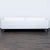 2020s Restoration Hardware Italia Modern 3-Seat White Sofa With Clean Lines and Bronze Legs For Sale - Image 5 of 7