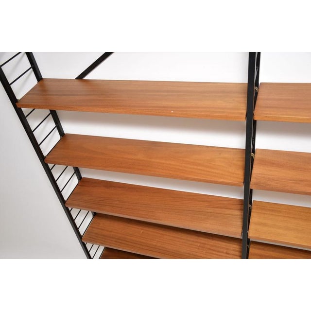 Black Vintage Teak Ladderax Bookcase from Staples Cricklewood, 1960 For Sale - Image 8 of 13