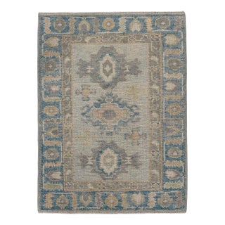 Turkish Oushak Rug 2'3" x 3' For Sale