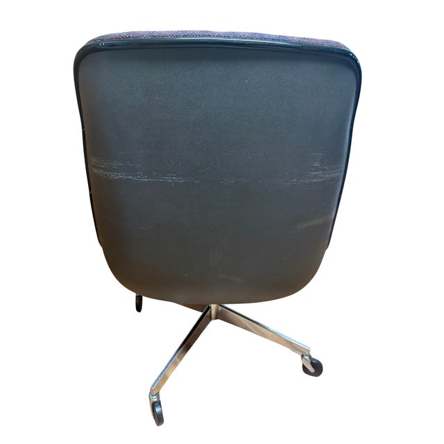 Set of 4 Vintage Mid-Century Modern Steelcase “Pollock” Swivel Chairs For Sale - Image 9 of 12