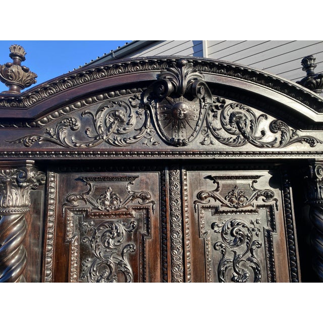 Renaissance Oak Cabinet, 1870s For Sale - Image 11 of 18