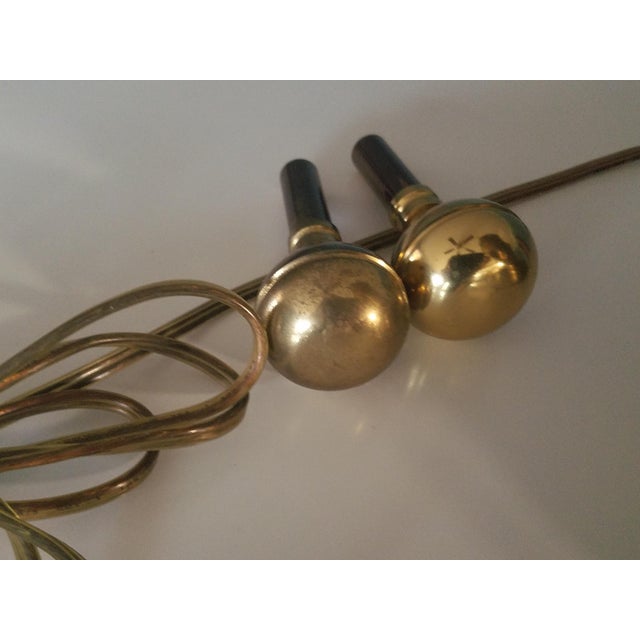 Vintage Brass Lamps With Rams Head Motif - a Pair For Sale - Image 11 of 13