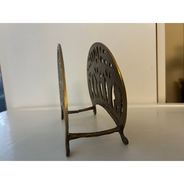 Metal Mid 20th Century Brass Matzah or Napkins Holder From Israel For Sale - Image 7 of 9