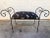Black Iron Scroll Bench For Sale - Image 8 of 8