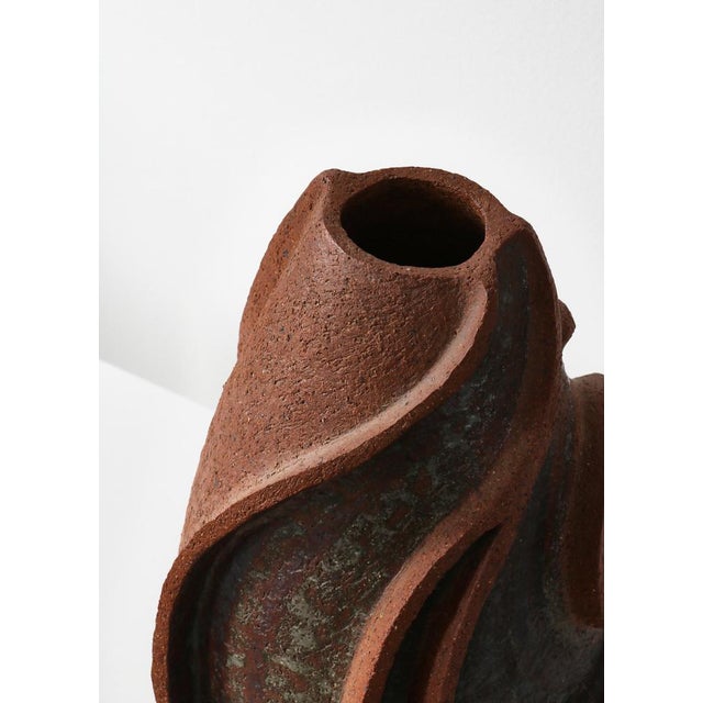 Large Modern Scandinavian Stoneware Floor Vase, Denmark, 1960s For Sale - Image 6 of 15