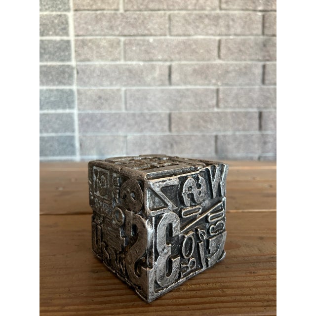 Mid-Century Modern Sheldon Rose Mid-Century Cube Sculpture For Sale - Image 3 of 6