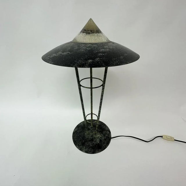 Mid-Century Conical Herda Table Lamp, 1980s For Sale - Image 6 of 8