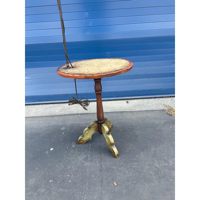 Wood 1930s Original Monterey Transitional Table Floor Lamp For Sale - Image 7 of 7