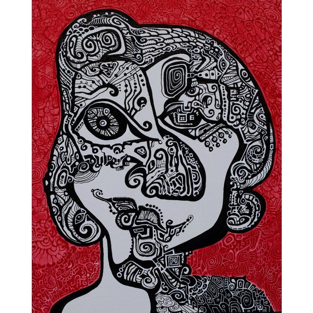 This is a one-of-a-kind original cubist painting by San Diego artist, Alexander Arshansky. Its dimensions are 20" x 16" x...