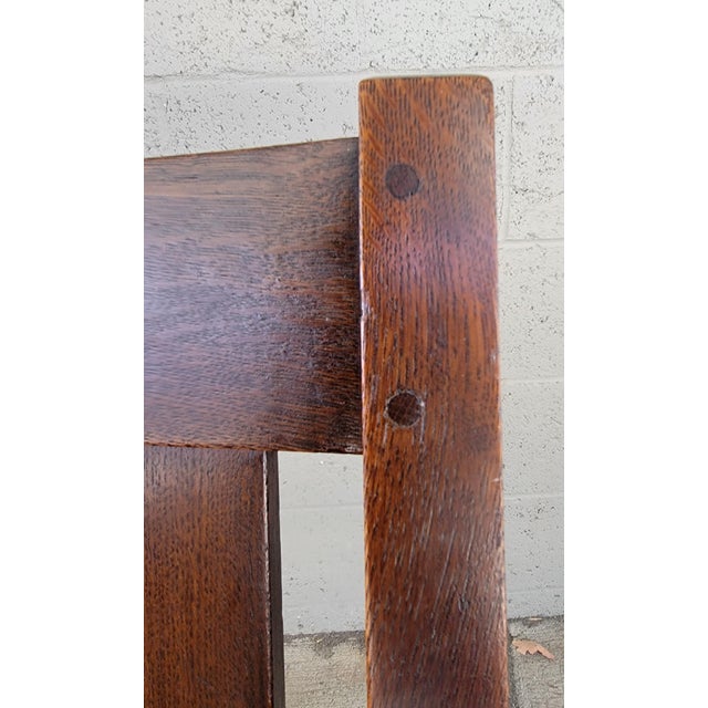 Fine Mission Oak Rocking Chair Circa. 1910 For Sale - Image 11 of 18