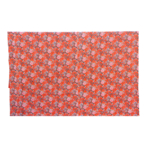 Saffron Bloom Indian Block Print Coverlet