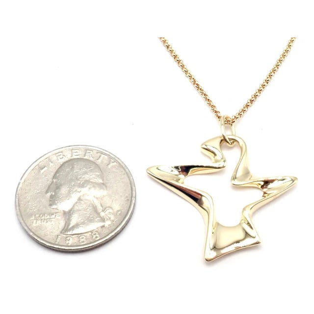 2000 - 2009 Georg Jensen Bird 18K Yellow Gold Pendant Necklace 2000 For Sale - Image 5 of 10