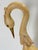 Pair Italian Hollywood Regency Carved Wood, Brass & Iron Heron Sculptures, C1980 For Sale - Image 10 of 11