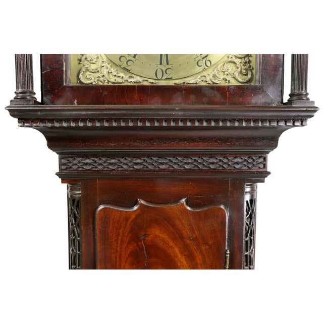 George III Mahogany Longcase Clock by William Taylor of Whitehaven, Cumbria For Sale - Image 12 of 13