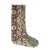 Ornate Vintage Kilim Christmas Stocking, Sage & Brown Floral Border, 11.8 X 17.7 in – One of a Kind Turkish Decor For Sale