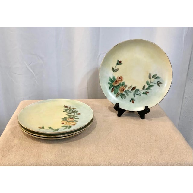 Light Green Early 20th Century Hand Painted Floral Limoges Porcelain Coffee/Tea Set- 3 Pieces For Sale - Image 8 of 8