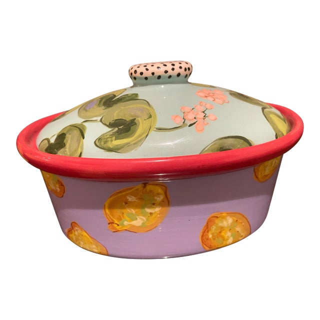 1990s Droll Design Casserole Dish For Sale