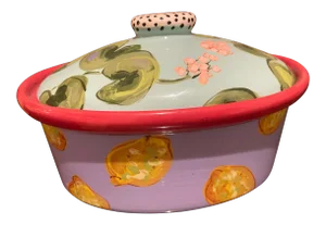 1990s Droll Design Casserole Dish