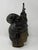 Antique Guan Yin Bodhisattva Bronzed Iron Head Figures - Set of 2 For Sale - Image 4 of 10