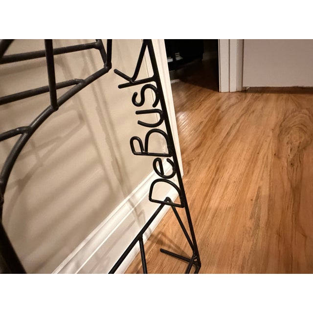 Large 1990s Original Barrett DeBusk "Jazz Club" Metal Wire Wall Sculpture For Sale - Image 4 of 4