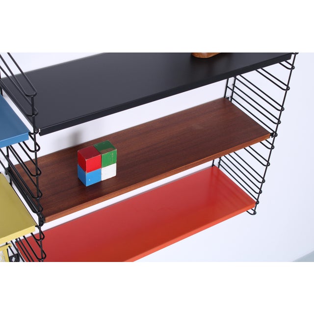 Modular Metal Wall Rack by A.D. Dekker for Tomado, 1950s, Set of 13 For Sale - Image 18 of 18