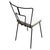 Mid 20th Century Mid-Century Iron Wire Art Side Dining Geometric Chair by Homecrest, Pair For Sale - Image 5 of 9
