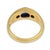 Vintage Sapphire Diamond Bezel Set 18k Yellow Gold Ring, Size 5.5 For Sale In Los Angeles - Image 6 of 6