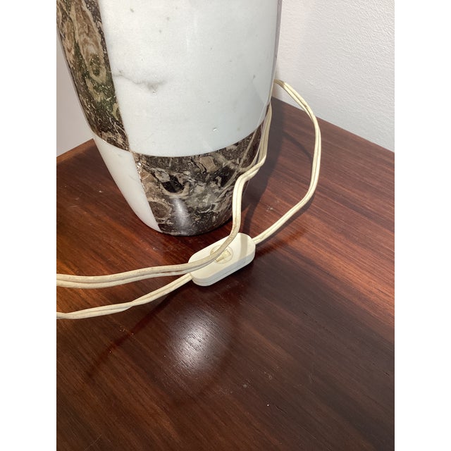 Marble Lamp in the style of Angelo Mangiarotti, 1970s For Sale - Image 10 of 11