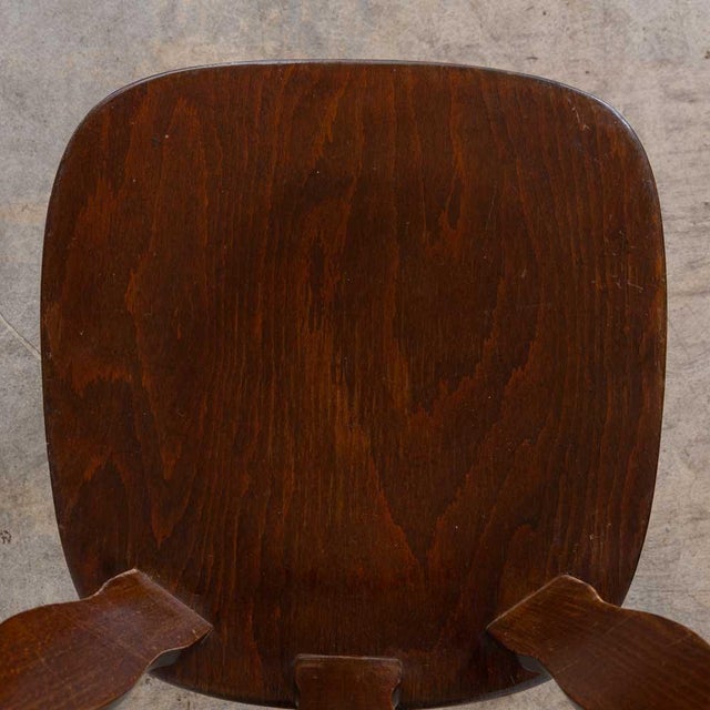 1950s French Wood Brutalist Chairs, Set of 8 For Sale - Image 15 of 18