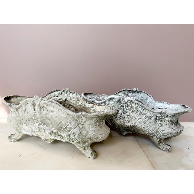 Antique French Wrought Iron Planters, 1900s, Set of 2 For Sale - Image 6 of 6