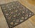 1920s Gray Geometric Folk Art Antique American Hooked Rug 4'2" X 5'6" Woven Wool Carpet For Sale - Image 12 of 12
