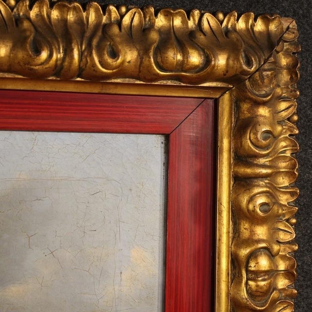 Mid 19th Century Italian Artist, Landscape with Wayfarers, 1845, Oil Painting on Canvas, Framed For Sale - Image 5 of 15