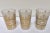 Set of Six Moroccan White Frosted and Gold Glasses For Sale - Image 10 of 12