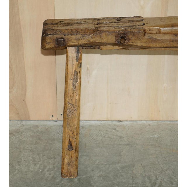 Antique Folk Art Hemp Cutting Machine, 1800s For Sale - Image 3 of 18