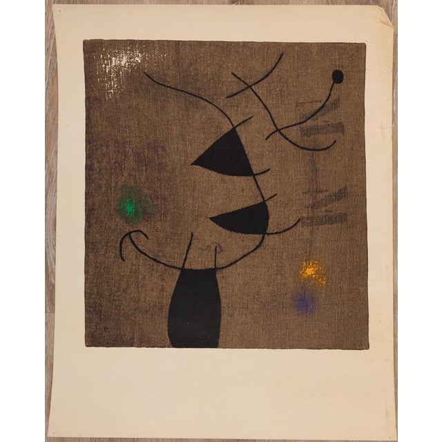 Joan Miro, Woman and Bird, Lithograph For Sale - Image 4 of 4