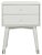 Retro Nightstand in Grey & Silver For Sale - Image 9 of 9