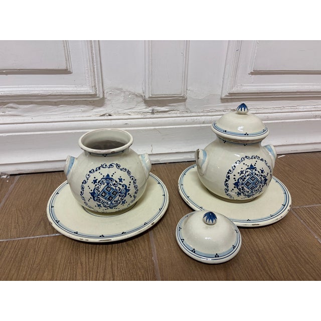 Ceramic Antique Vases, 1920, Set of 2 For Sale - Image 7 of 10