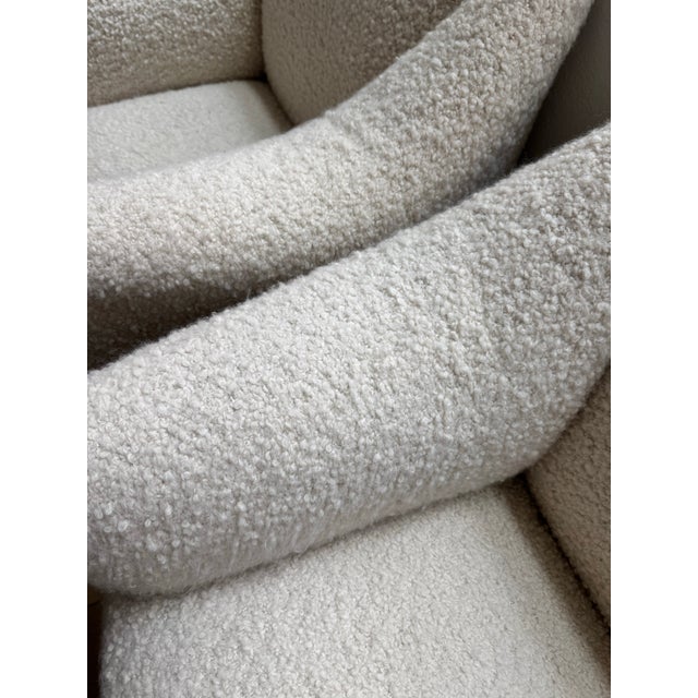Mid-Century Modern Mario Bellini for Cassina Tentazione Bouclé Accent Chairs For Sale - Image 3 of 5