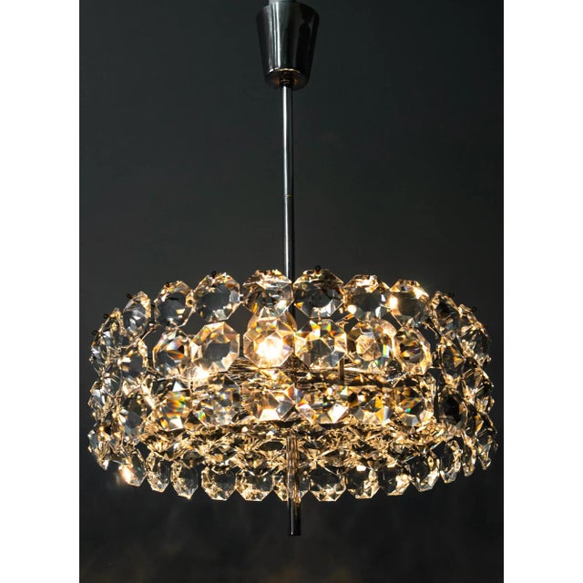 Chromed Chandelier from Bakalowits, Vienna, 1950s For Sale - Image 17 of 18