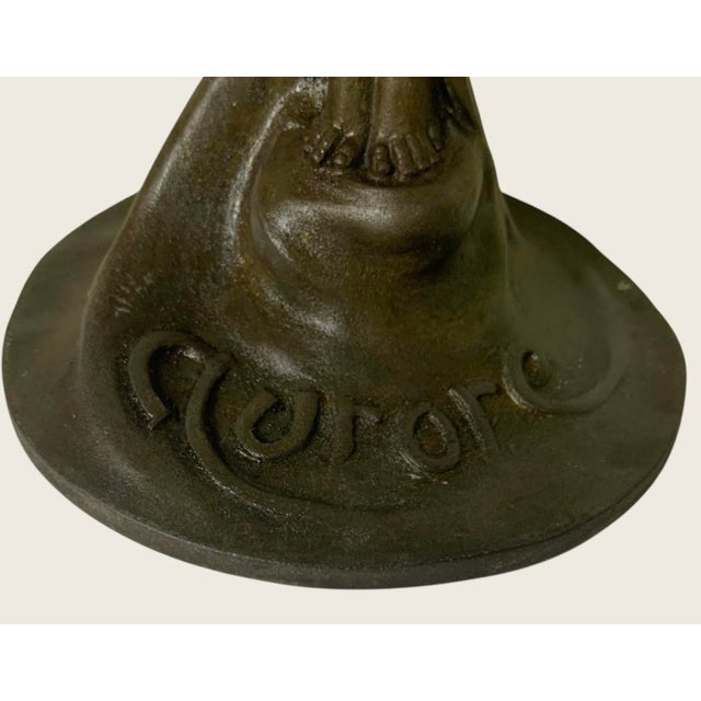 1900 - 1909 Early 1900’s “Aurore” Dancer - A Loie Fuller Lamp Signed L. Bessin For Sale - Image 5 of 8