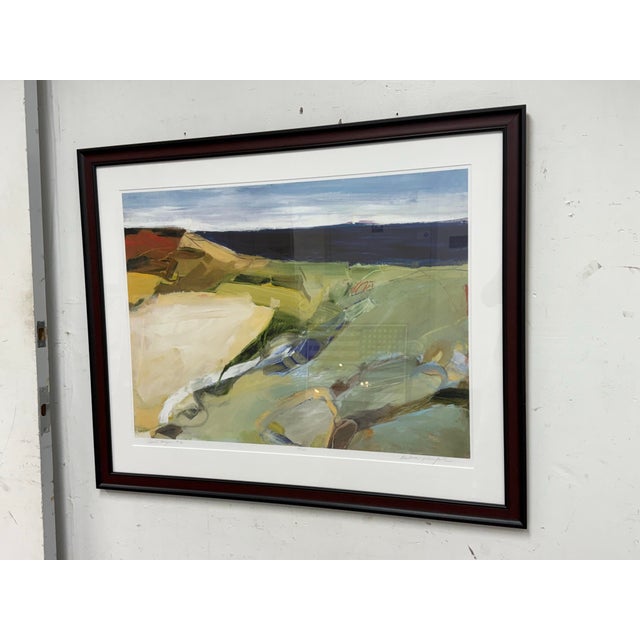 Abstract Barbara Rainforth "Aerial Horizon" Landscape Print, Signed + Dated For Sale - Image 3 of 12