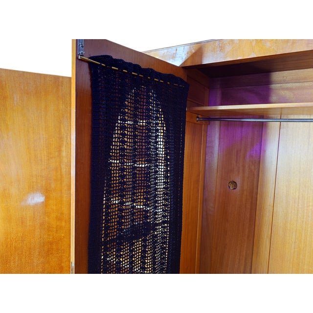 Art Deco Wardrobe in Cherry Veneer, Germany, 1930s For Sale - Image 9 of 11